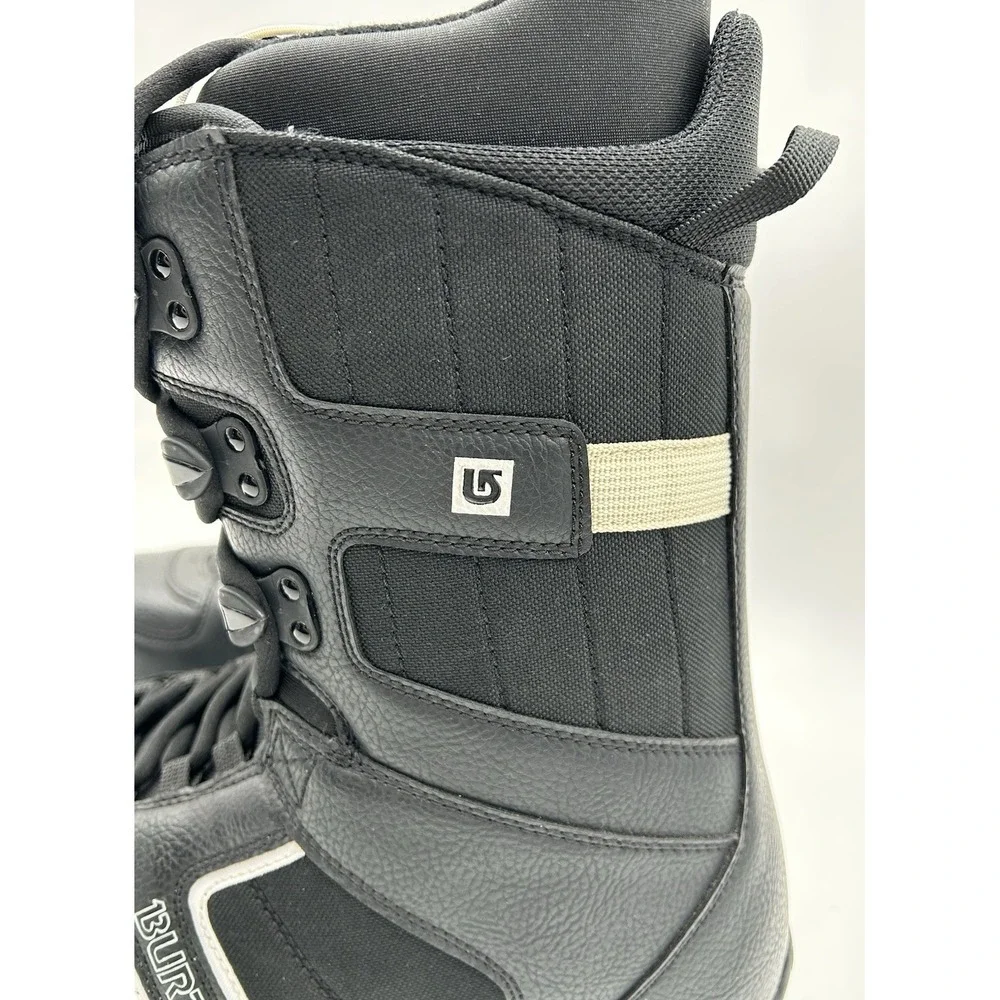 Burton Invader Imprint Snowboard Boots Mens Size 9M Linered Black White NEW
